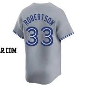 Nick Robertson Youth Toronto Blue Jays Gray Limited Away Jersey