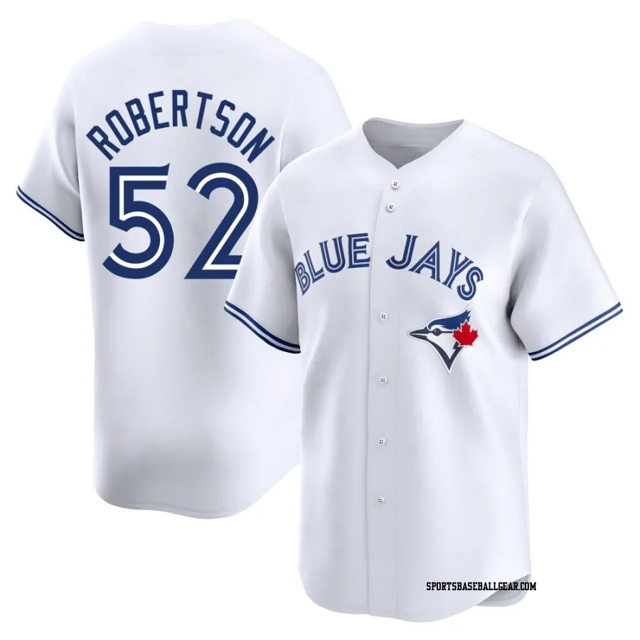 Nick Robertson Youth Toronto Blue Jays White Limited Home Jersey
