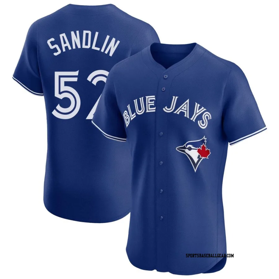 Nick Sandlin Men's Toronto Blue Jays Royal Elite Alternate Jersey