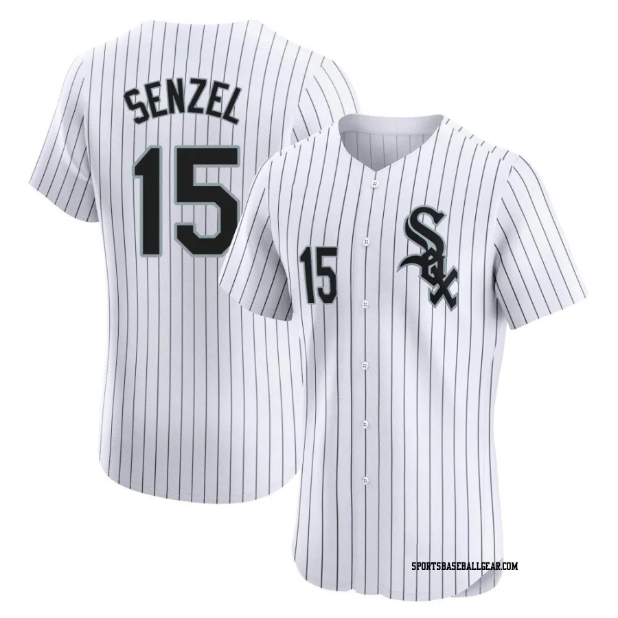 Nick Senzel Men's Chicago White Sox White Elite Home Jersey