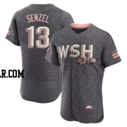 Nick Senzel Men's Washington Nationals Gray Authentic 2022 City Connect Jersey