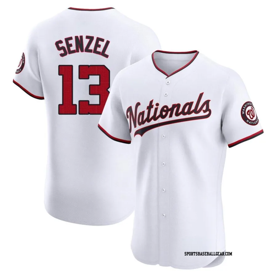 Nick Senzel Men's Washington Nationals White Elite Home Jersey