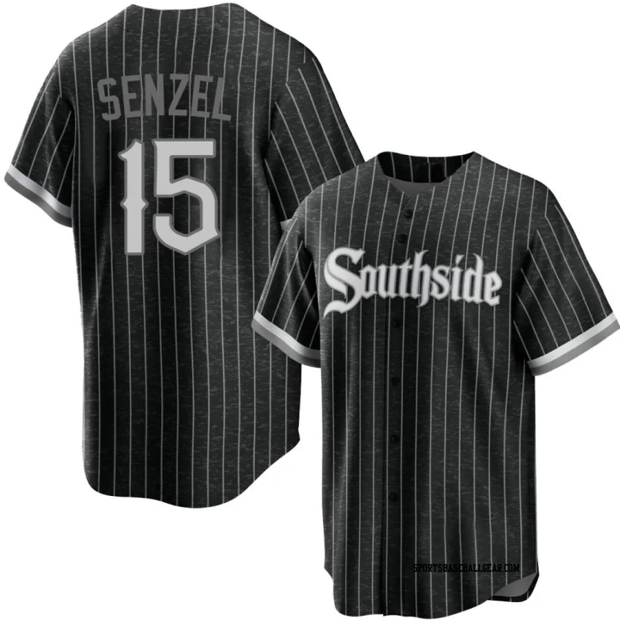 Nick Senzel Youth Chicago White Sox Black Replica 2021 City Connect Jersey