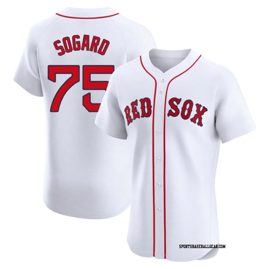 Nick Sogard Men's Boston Red Sox White Elite Home Jersey