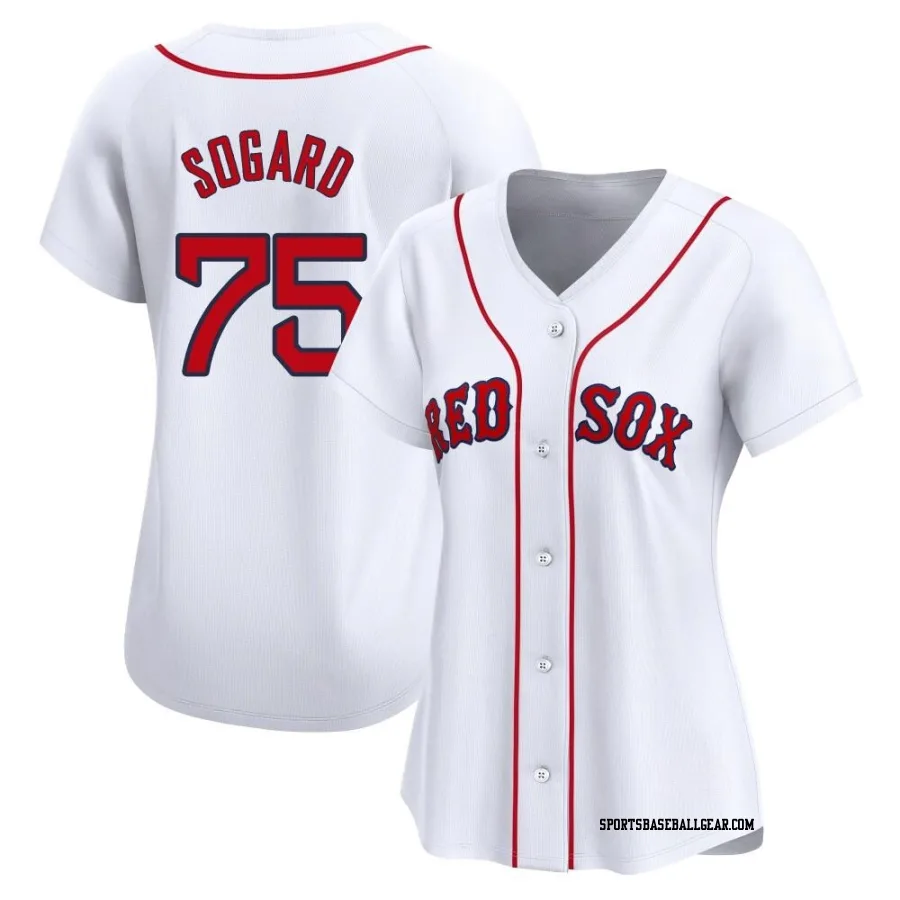 Nick Sogard Women's Boston Red Sox White Limited Home Jersey