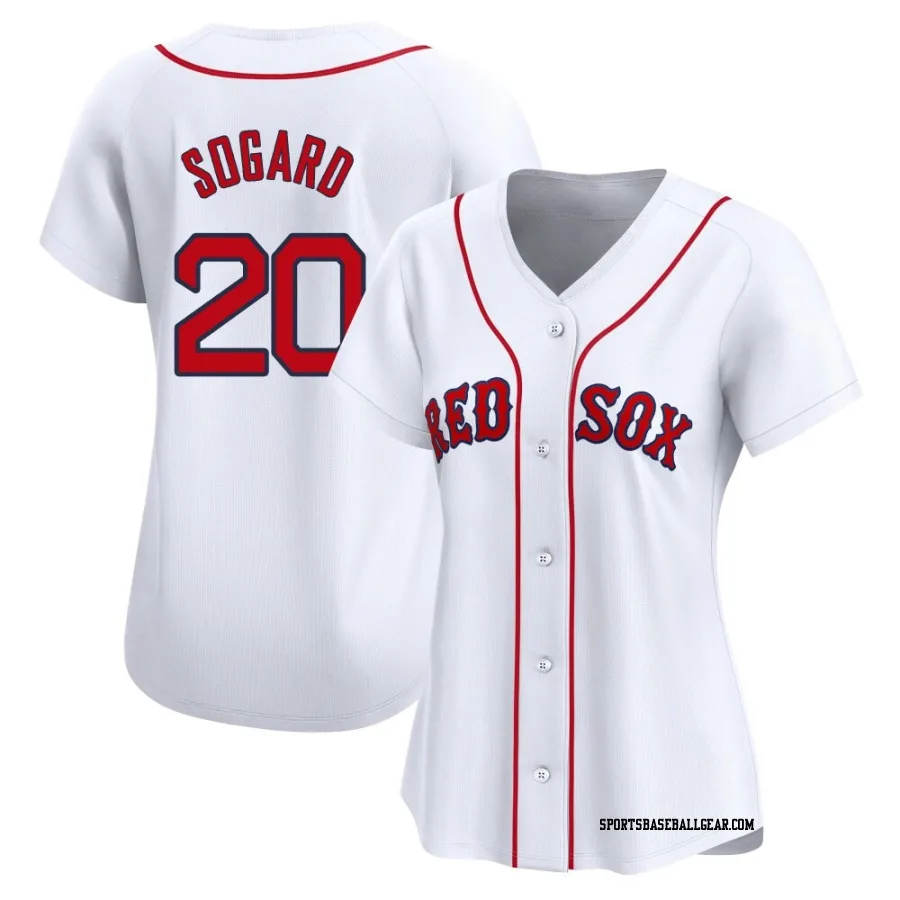 Nick Sogard Women's Boston Red Sox White Limited Home Jersey