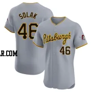 Nick Solak Men's Pittsburgh Pirates Gray Elite Road Jersey