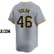 Nick Solak Men's Pittsburgh Pirates Gray Limited Away Jersey