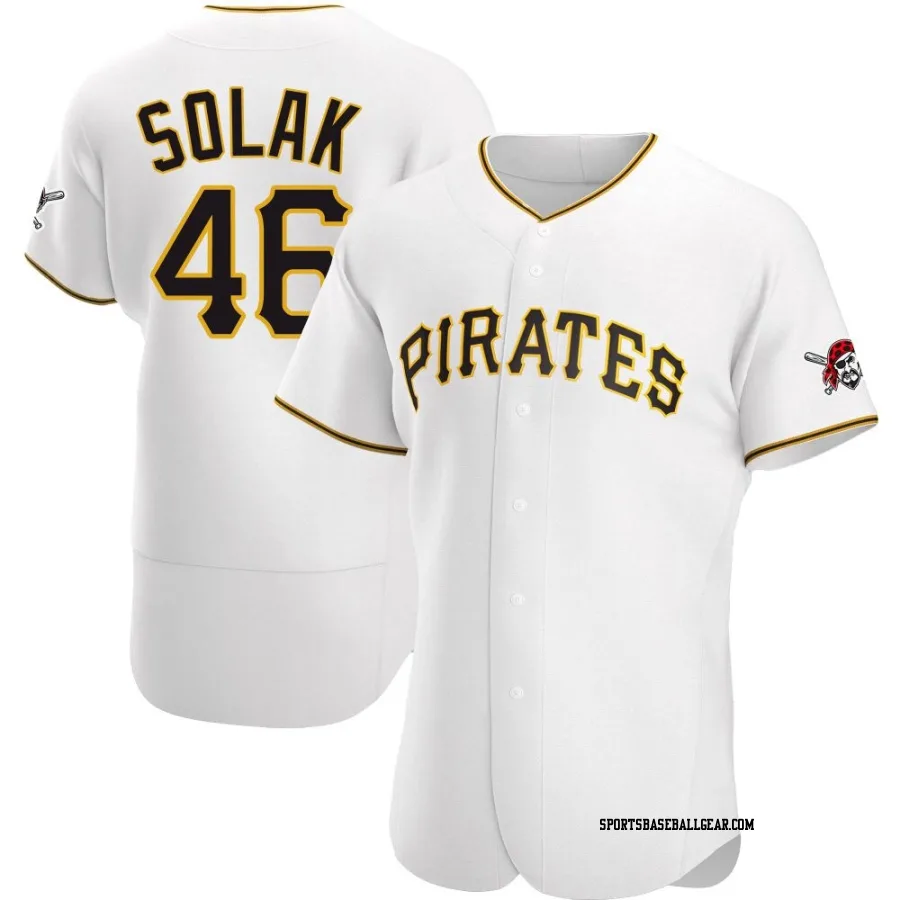 Nick Solak Men's Pittsburgh Pirates White Authentic Home Jersey
