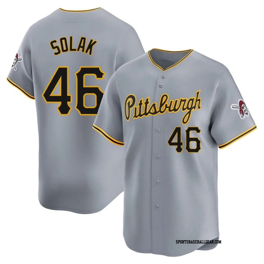 Nick Solak Youth Pittsburgh Pirates Gray Limited Away Jersey