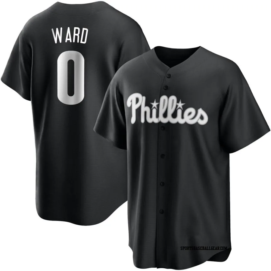 Nick Ward Youth Philadelphia Phillies Black/White Replica Jersey
