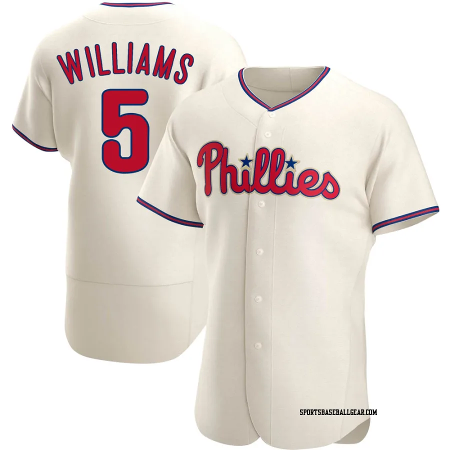Nick Williams Men's Philadelphia Phillies Cream Authentic Alternate Jersey