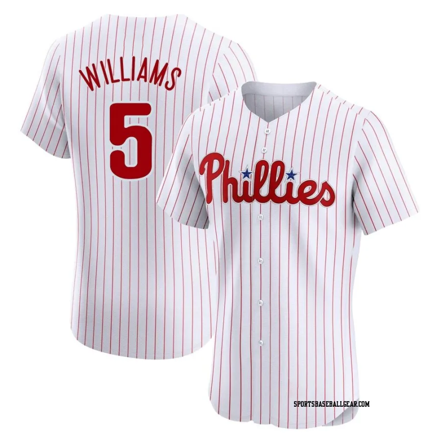 Nick Williams Men's Philadelphia Phillies White Elite Home Jersey