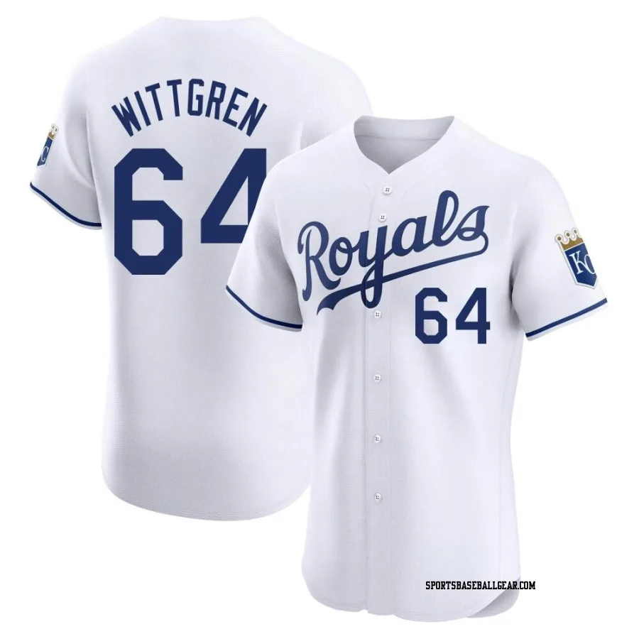 Nick Wittgren Men's Kansas City Royals White Elite Home Jersey