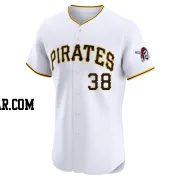 Nick Yorke Men's Pittsburgh Pirates White Elite Home Jersey