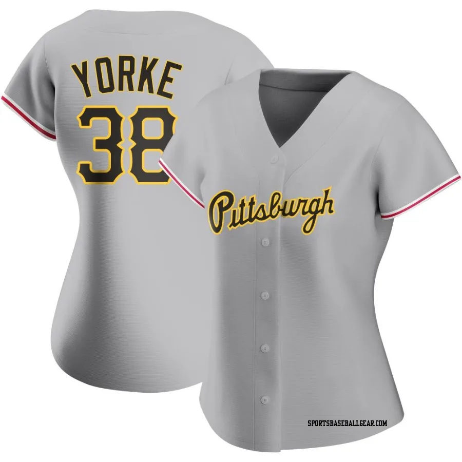 Nick Yorke Women's Pittsburgh Pirates Gray Replica Road Jersey