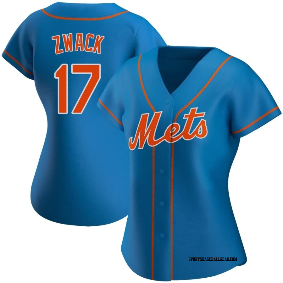 Nick Zwack Women's New York Mets Royal Authentic Alternate Jersey