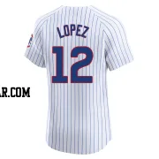 Nicky Lopez Men's Chicago Cubs White Elite Home Jersey