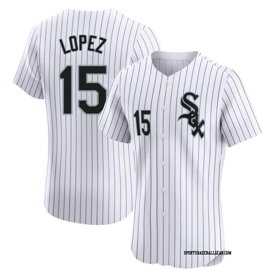 Nicky Lopez Men's Chicago White Sox White Elite Home Jersey