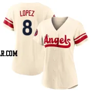 Nicky Lopez Women's Los Angeles Angels Cream Authentic 2022 City Connect Jersey