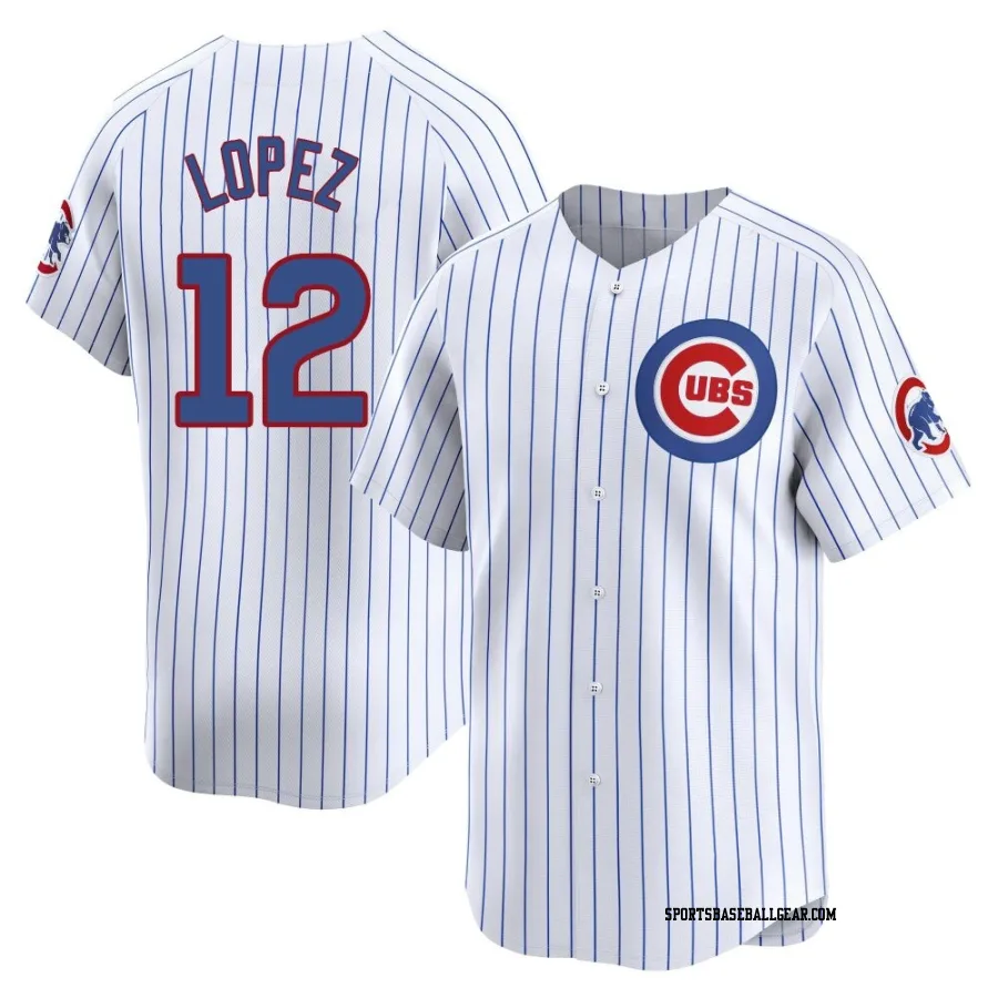 Nicky Lopez Youth Chicago Cubs White Limited Home Jersey