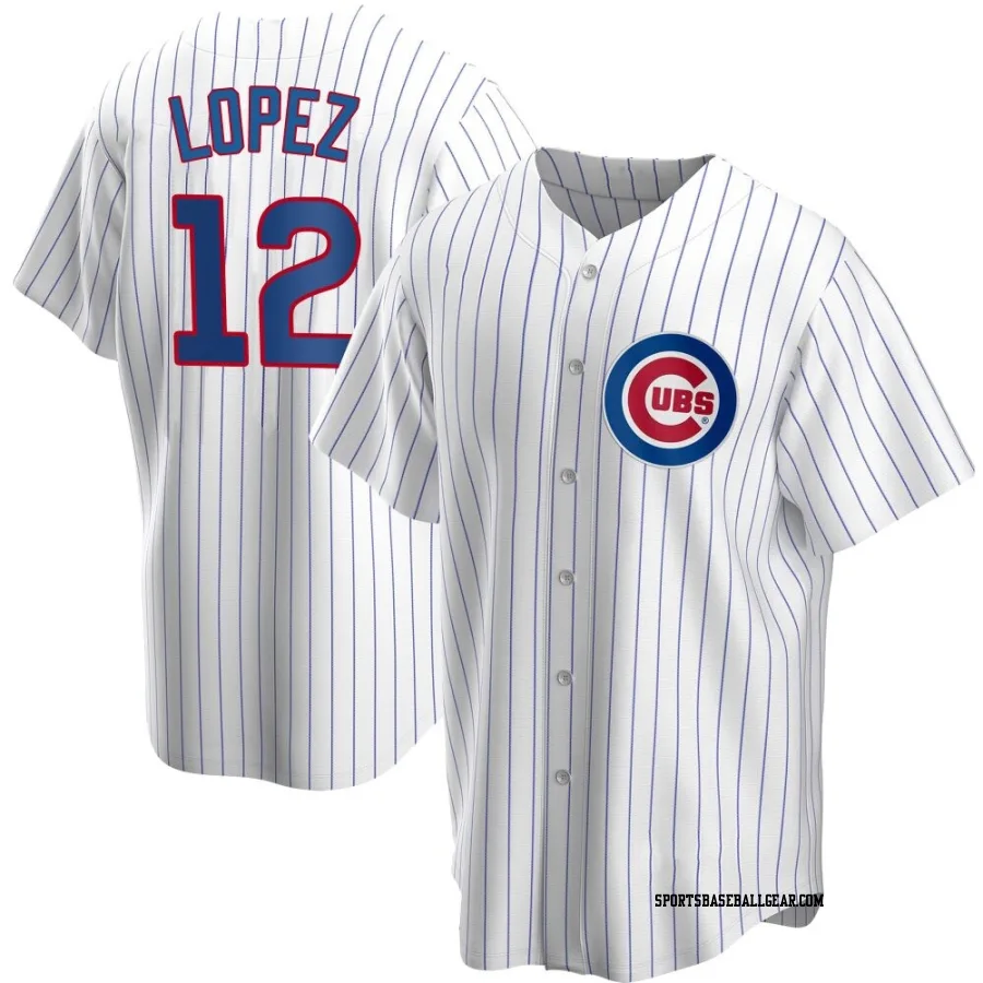Nicky Lopez Youth Chicago Cubs White Replica Home Jersey