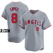 Nicky Lopez Youth Los Angeles Angels Gray Limited Away Jersey