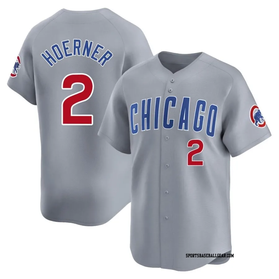 Nico Hoerner Youth Chicago Cubs Gray Limited Road Jersey