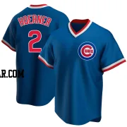 Nico Hoerner Youth Chicago Cubs Royal Replica Road Cooperstown Collection Jersey