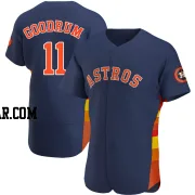 Niko Goodrum Men's Houston Astros Navy Authentic Alternate Jersey