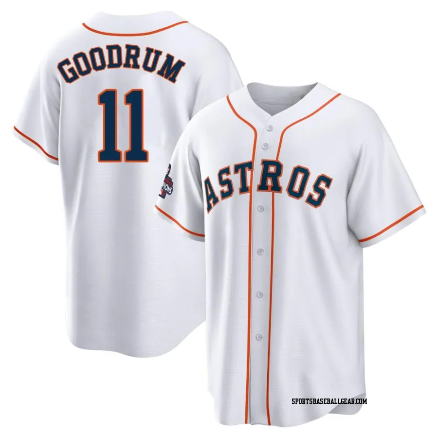 Niko Goodrum Men's Houston Astros White Replica 2022 World Series Champions Home Jersey