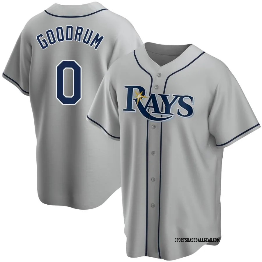 Niko Goodrum Men's Tampa Bay Rays Gray Replica Road Jersey