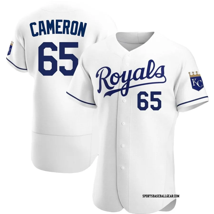 Noah Cameron Men's Kansas City Royals White Authentic Home Jersey