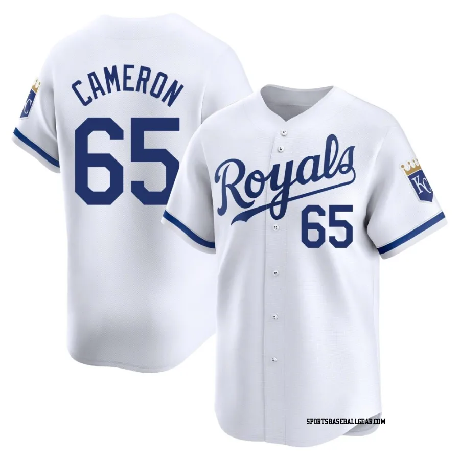 Noah Cameron Youth Kansas City Royals White Limited Home Jersey