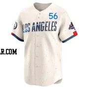 Noah Davis Men's Los Angeles Dodgers Cream Limited 2024 City Connect World Series Champions Jersey