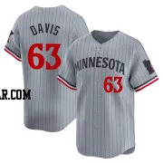 Noah Davis Men's Minnesota Twins Gray Limited Road Jersey