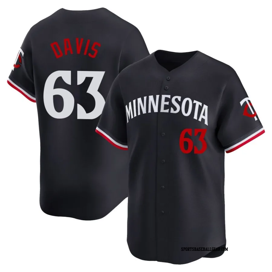Noah Davis Men's Minnesota Twins Navy Limited Alternate Jersey