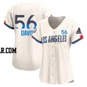 Noah Davis Women's Los Angeles Dodgers Cream Limited 2024 City Connect World Series Champions Jersey