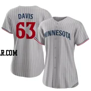 Noah Davis Women's Minnesota Twins Gray Replica Road Jersey