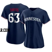 Noah Davis Women's Minnesota Twins Navy Replica Alternate Jersey