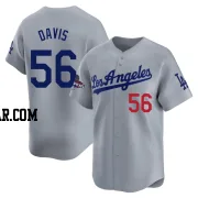Noah Davis Youth Los Angeles Dodgers Gray Limited Away World Series Champions Jersey