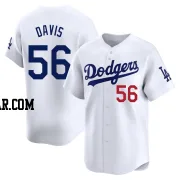 Noah Davis Youth Los Angeles Dodgers White Limited Home Jersey