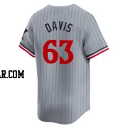 Noah Davis Youth Minnesota Twins Gray Limited Road Jersey