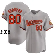 Noah Denoyer Men's Baltimore Orioles Gray Limited Road Jersey