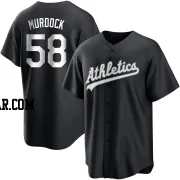 Noah Murdock Men's Oakland Athletics Black/White Replica Jersey
