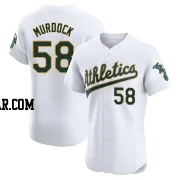 Noah Murdock Men's Oakland Athletics White Elite Home Jersey