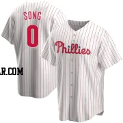 Noah Song Youth Philadelphia Phillies White Replica Home Jersey