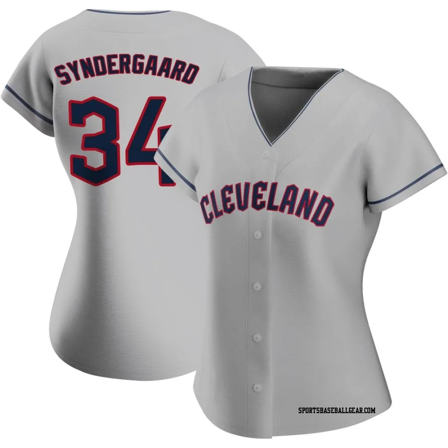 Noah Syndergaard Women's Cleveland Guardians Gray Authentic Road Jersey