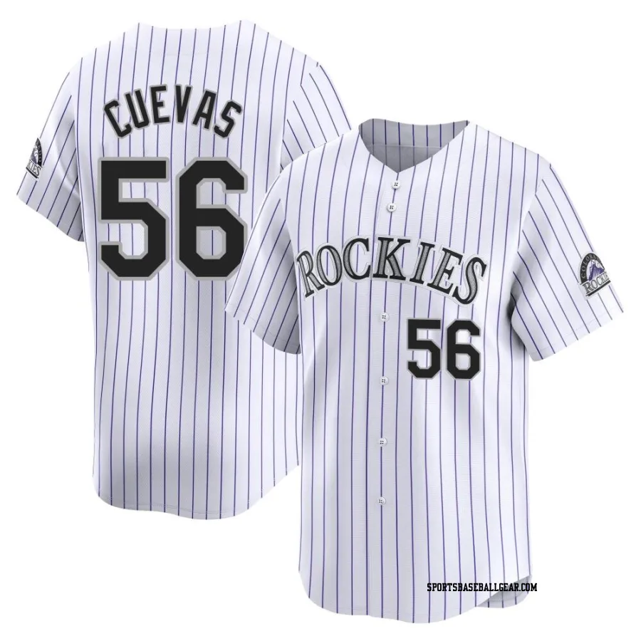Noel Cuevas Youth Colorado Rockies White Limited Home Jersey