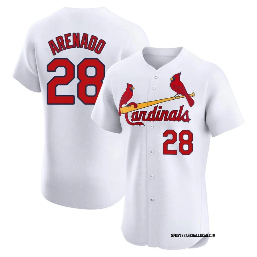 Nolan Arenado Men's St. Louis Cardinals White Elite Home Jersey
